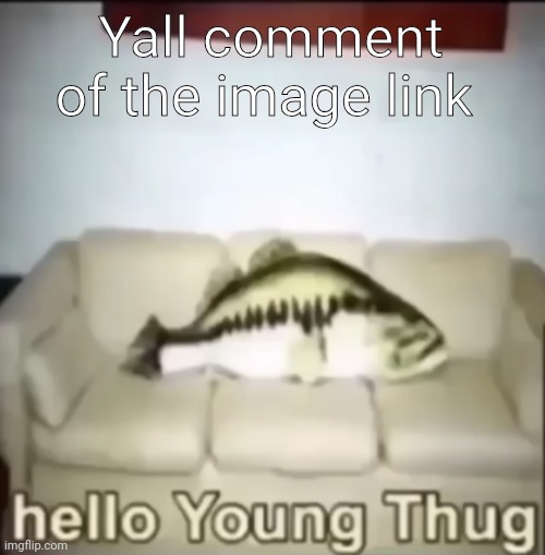 Link in comment | Yall comment of the image link | image tagged in hello young thug | made w/ Imgflip meme maker