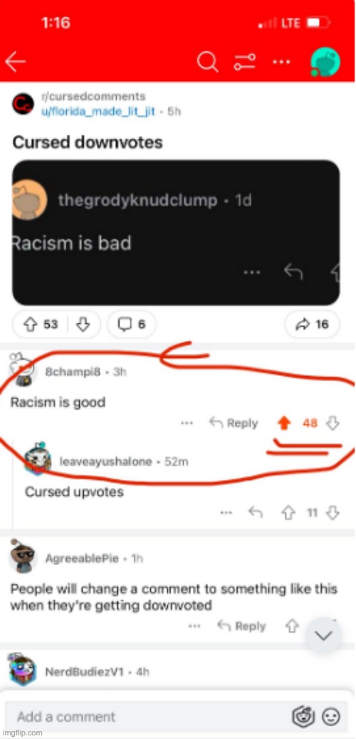 Taken from r/ Cursedcomments | image tagged in cursed comment | made w/ Imgflip meme maker