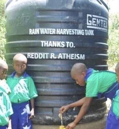 Atheist water Blank Meme Template