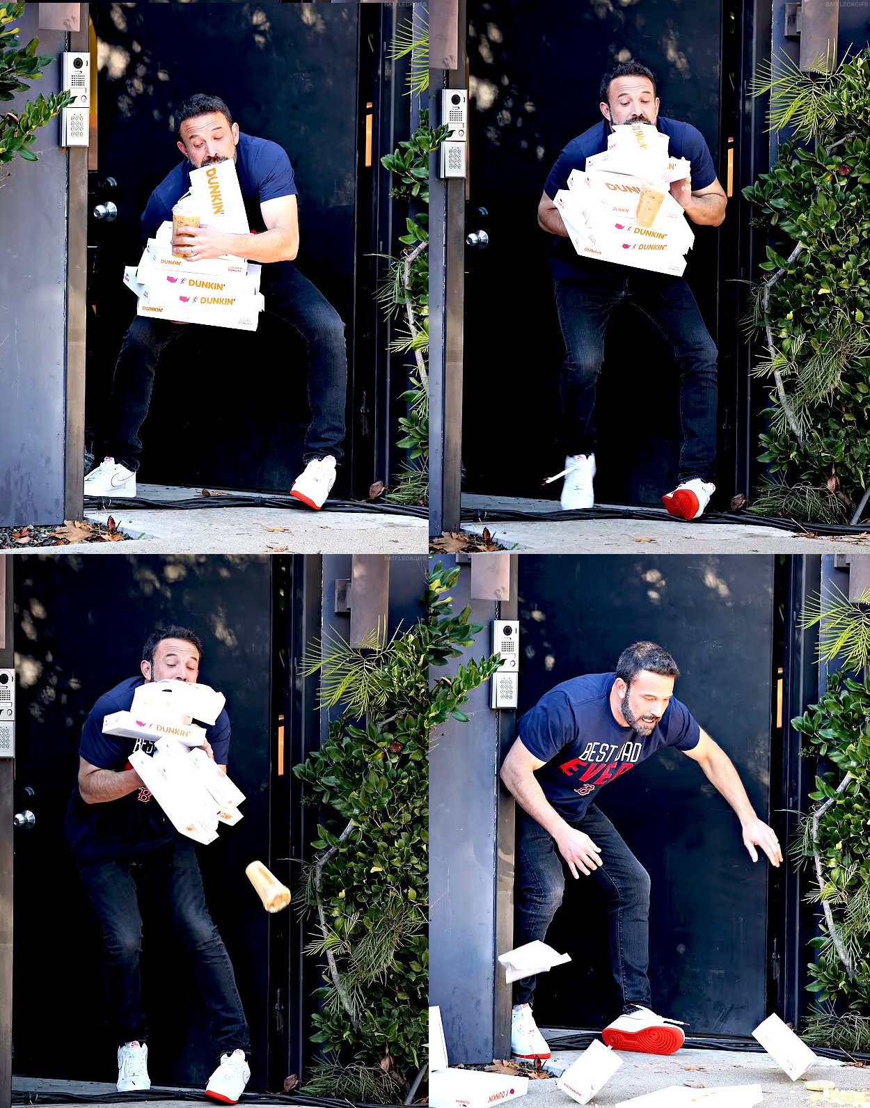 High Quality Affleck Lose his Dunkin' Blank Meme Template