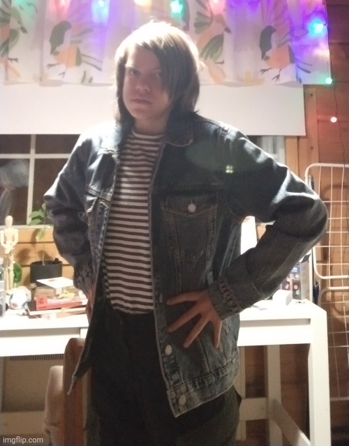 Me bought new jean jacket. 70% off! Only 150 Norwegian money (15 euros) | made w/ Imgflip meme maker