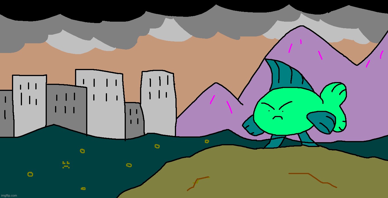 Close up of the fish man | image tagged in drawing | made w/ Imgflip meme maker