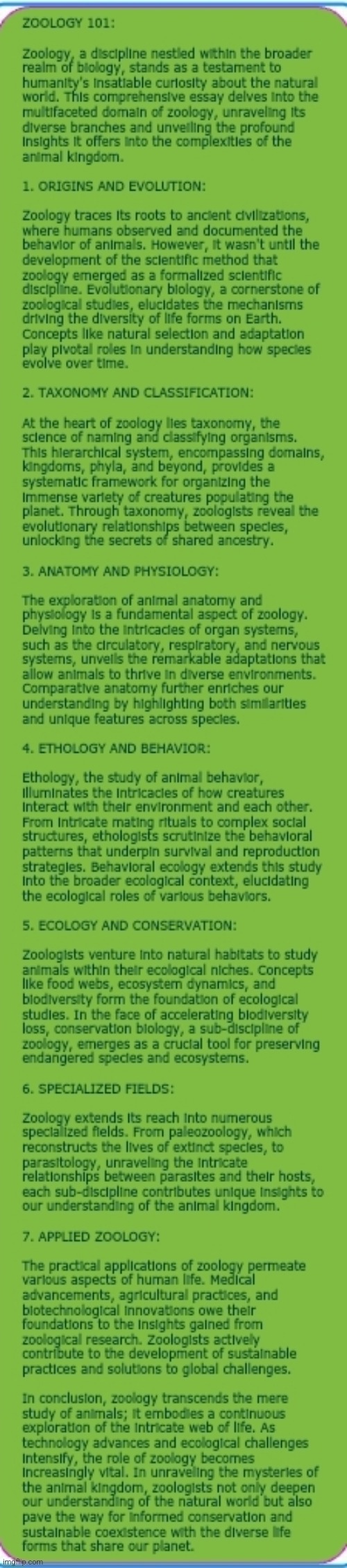 Zoology 101 :> | image tagged in simothefinlandized,zoology,infographic,essay | made w/ Imgflip meme maker