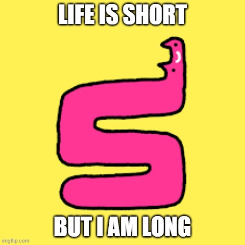 Life is short but i am long | LIFE IS SHORT; BUT I AM LONG | made w/ Imgflip meme maker