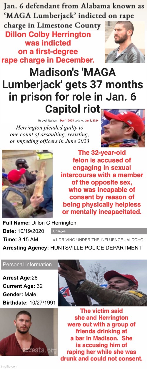Did A Future Rapist At The Failed Coup Attend A Rapist's Rally? | image tagged in felon,assault,criminal career path,domestic terrorists,treason,tuff when armed with a plank | made w/ Imgflip meme maker
