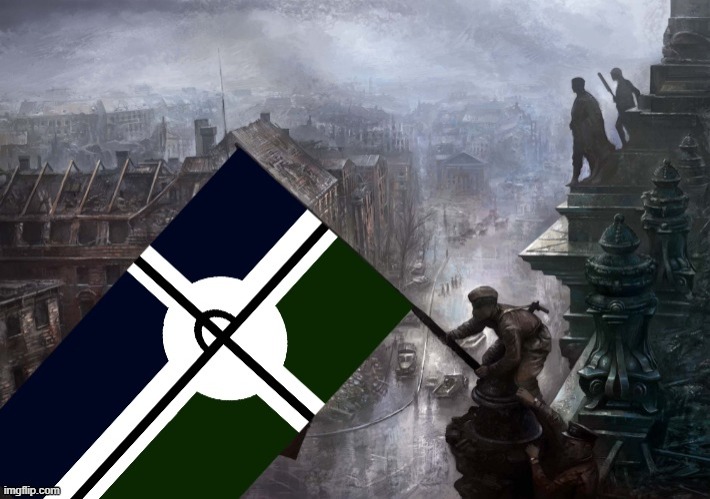 Eroican/Pro-Fandom War-Flag on Reichstag | image tagged in eroican/pro-fandom war-flag on reichstag | made w/ Imgflip meme maker