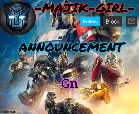 -Majik-Girl- ROTB announcement (Thanks THE_FESTIVE_GAMER) | Gn | image tagged in -majik-girl- rotb announcement thanks the_festive_gamer | made w/ Imgflip meme maker