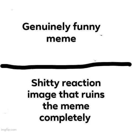 Shitty reactions always worsen a meme | image tagged in reaction,template,imgflip | made w/ Imgflip meme maker