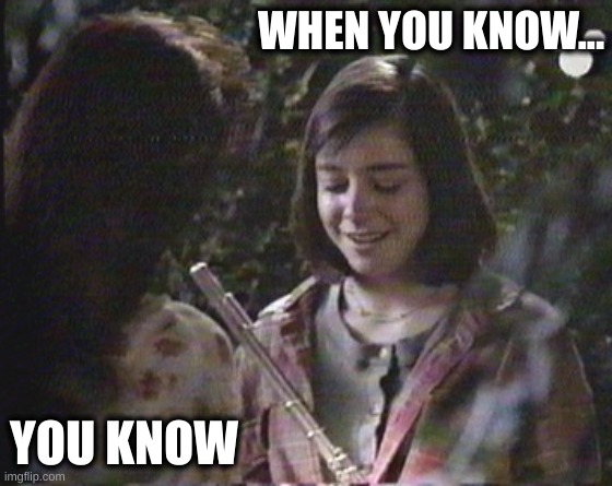 Who Knew- Bandcamp | WHEN YOU KNOW... YOU KNOW | image tagged in band,angel,american pie | made w/ Imgflip meme maker
