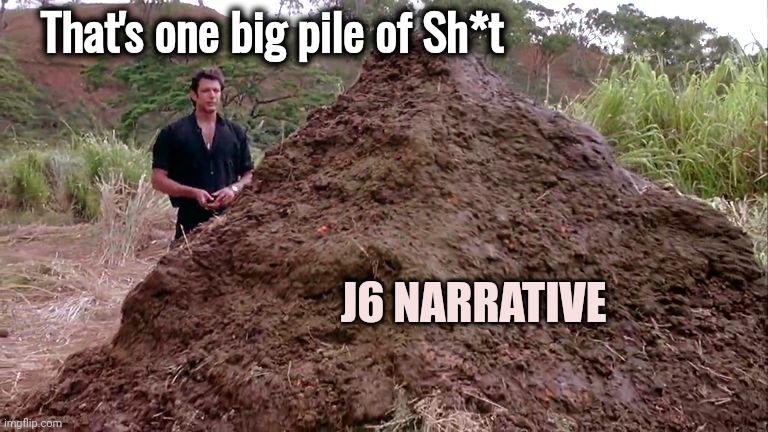 Big pile of bullshit | That's one big pile of Sh*t J6 NARRATIVE | image tagged in big pile of bullshit | made w/ Imgflip meme maker