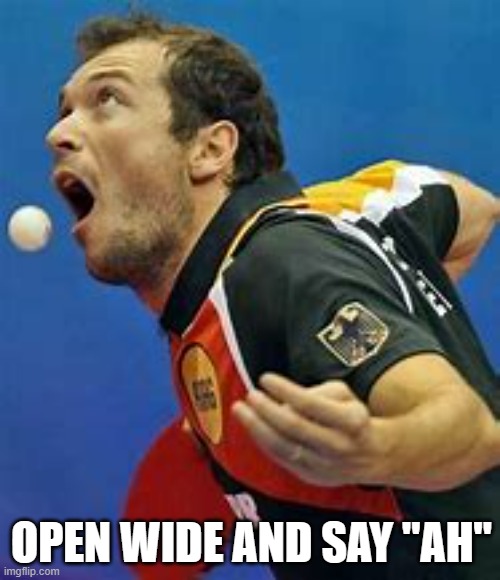 meme by Brads open wide and say ah | OPEN WIDE AND SAY "AH" | image tagged in sports,humor,funny meme,funny memes | made w/ Imgflip meme maker