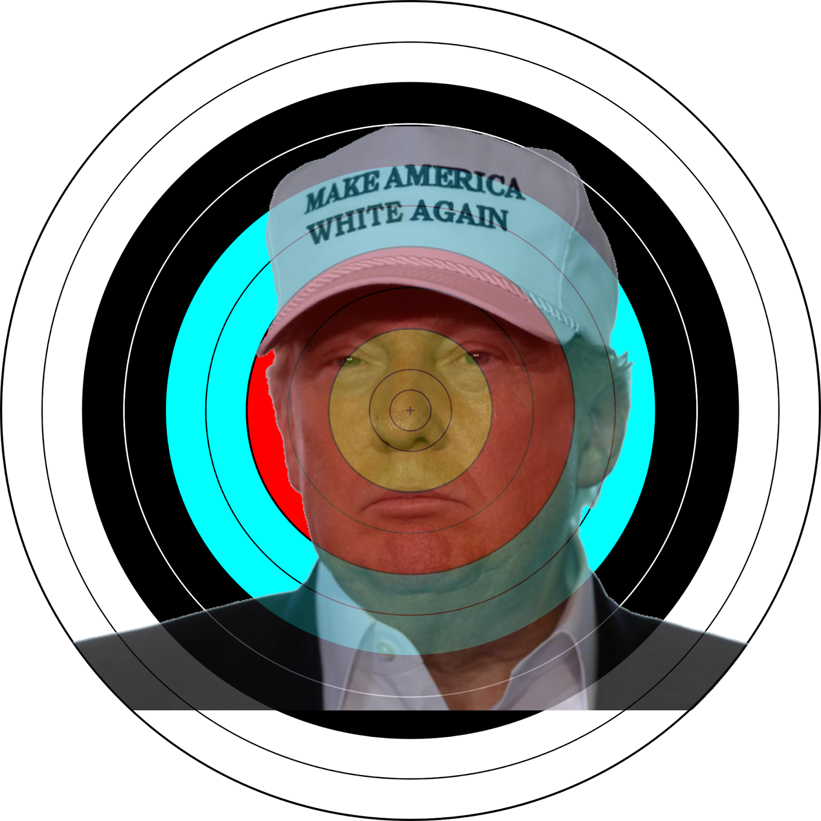 Donald Trump archery target JPP Blank Meme Template