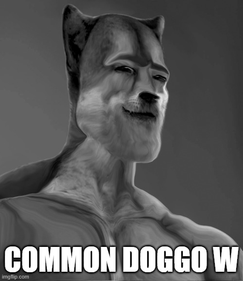 GigaDoge | COMMON DOGGO W | image tagged in gigadoge | made w/ Imgflip meme maker