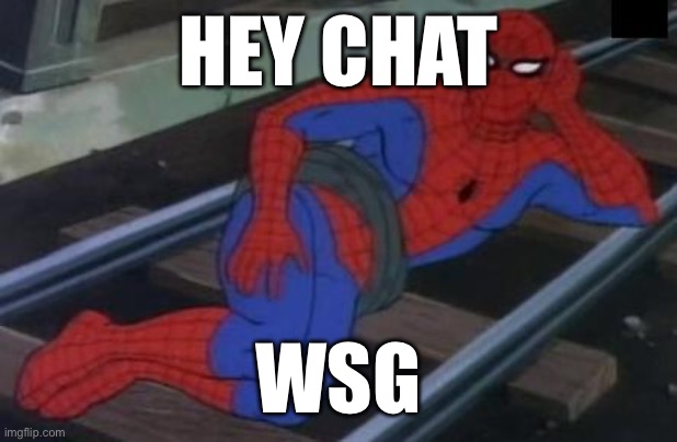 how are yall today | HEY CHAT; WSG | image tagged in memes,sexy railroad spiderman,spiderman | made w/ Imgflip meme maker