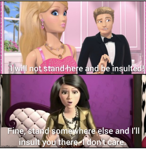 Oh ma god | image tagged in barbie | made w/ Imgflip meme maker