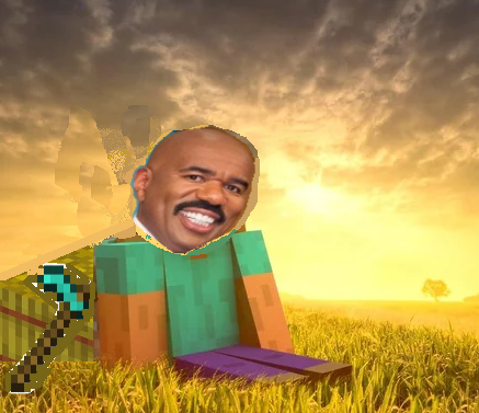 Steve Harvests Blank Meme Template