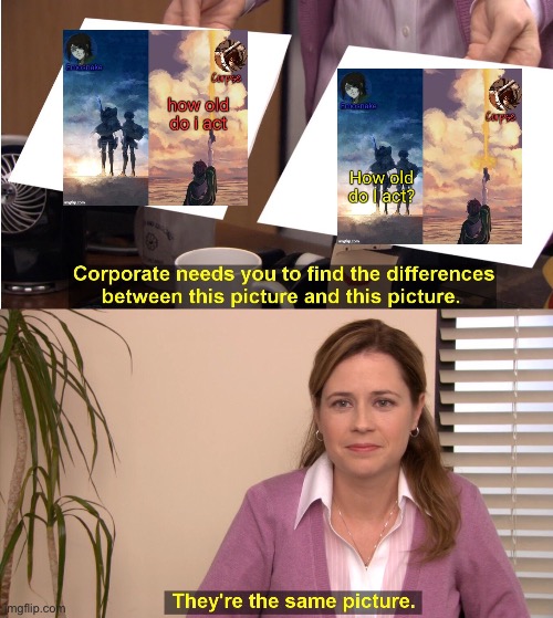 They're The Same Picture | image tagged in memes,they're the same picture | made w/ Imgflip meme maker