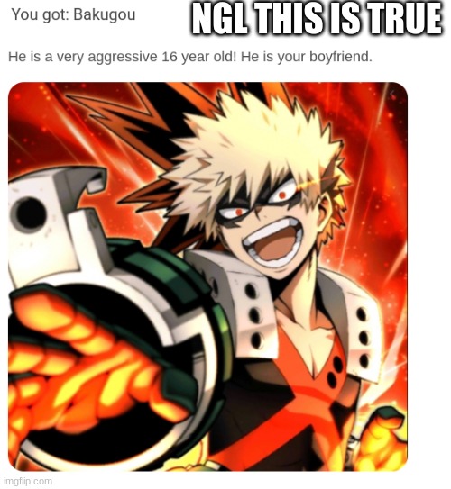 *wheezing* | NGL THIS IS TRUE | image tagged in bakugou,mha,anime | made w/ Imgflip meme maker