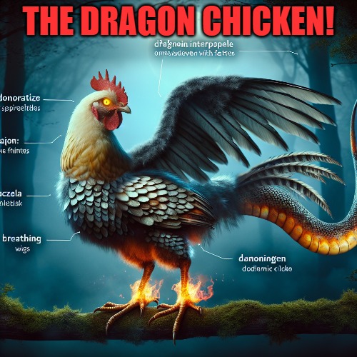 THE DRAGON CHICKEN! | made w/ Imgflip meme maker