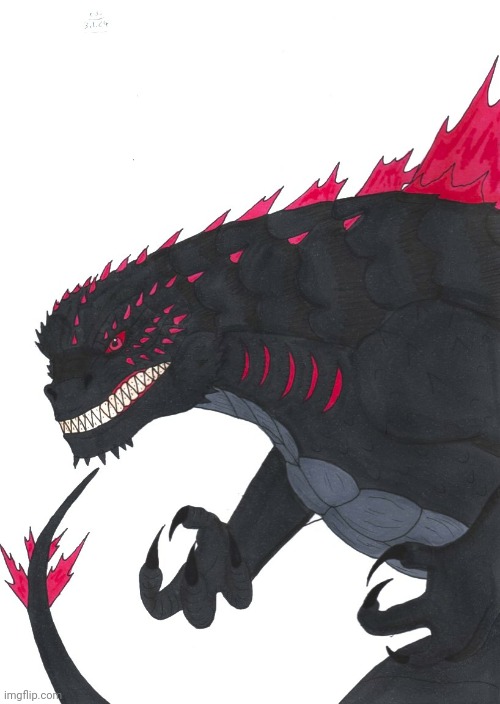 The King of The Monsters has Evolved (Art by Tyrannuss555) | made w/ Imgflip meme maker