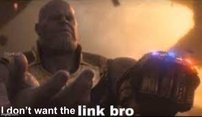 link bro | I don’t want the | image tagged in link bro | made w/ Imgflip meme maker