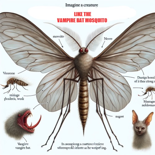 vampire bat mosquito | LIKE THE VAMPIRE BAT MOSQUITO | made w/ Imgflip meme maker