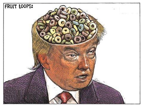 Trump frontotemporal dementia nuts fruit loops crazy Blank Meme Template