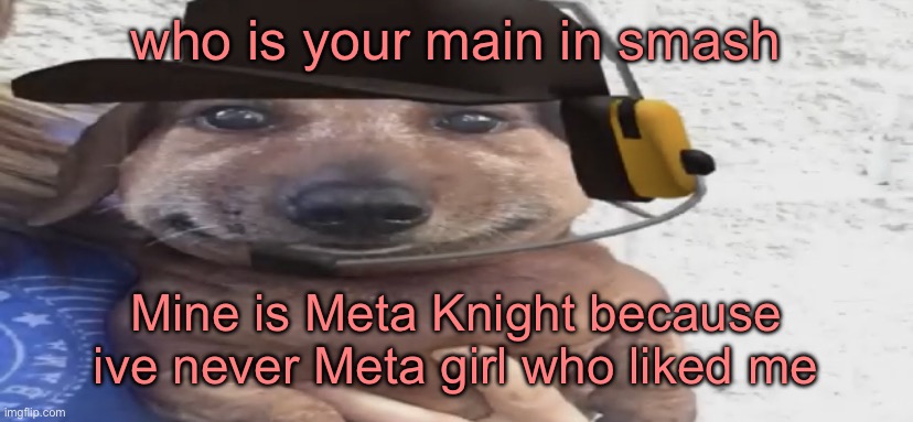 chucklenuts | who is your main in smash; Mine is Meta Knight because ive never Meta girl who liked me | image tagged in chucklenuts | made w/ Imgflip meme maker