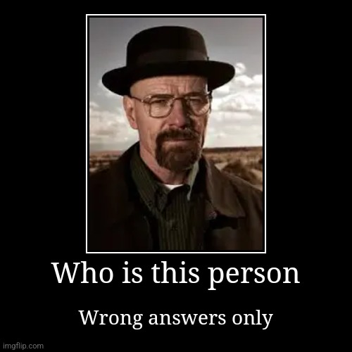Who is this person | Wrong answers only | image tagged in funny,demotivationals | made w/ Imgflip demotivational maker