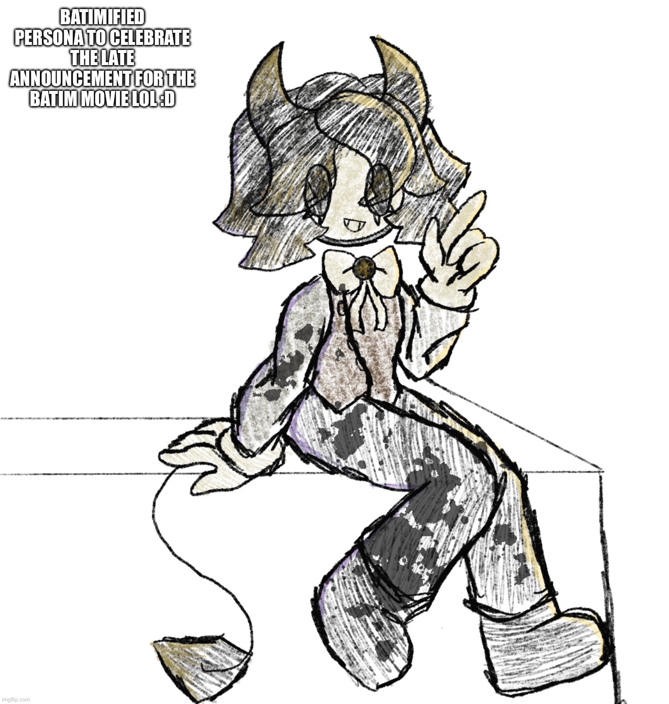 BATIMIFIED PERSONA TO CELEBRATE THE LATE ANNOUNCEMENT FOR THE BATIM MOVIE LOL :D | made w/ Imgflip meme maker