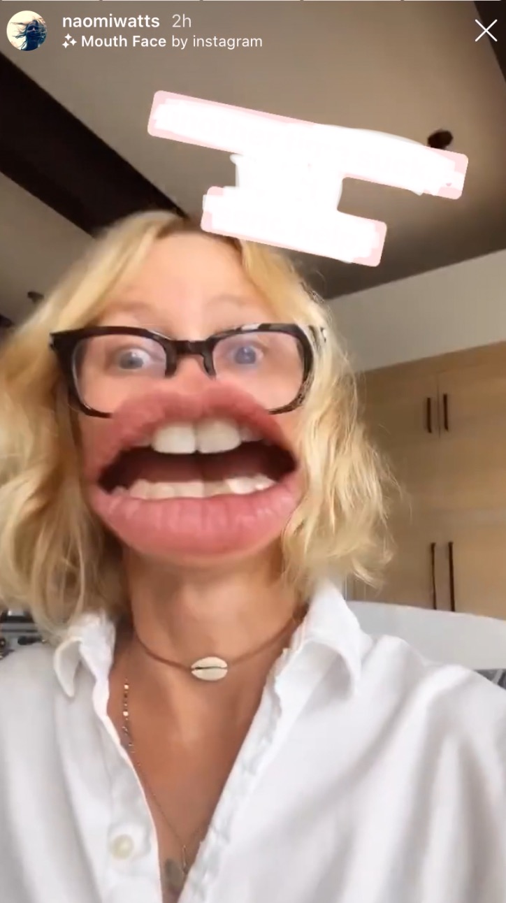 Naomi watts meme face filter mouth Blank Meme Template