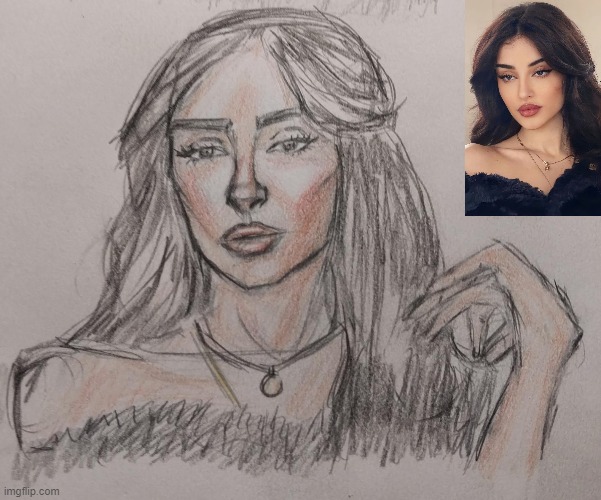 Drawing My Crush Using Reference | image tagged in drawings,crush,color,art | made w/ Imgflip meme maker