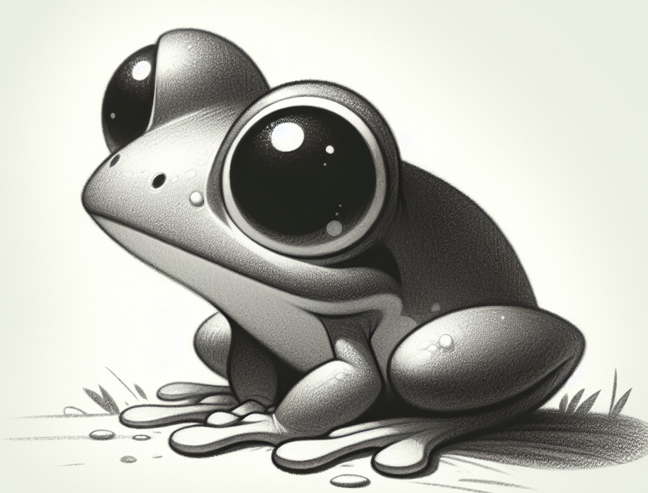 High Quality frog all alone without anyone Blank Meme Template