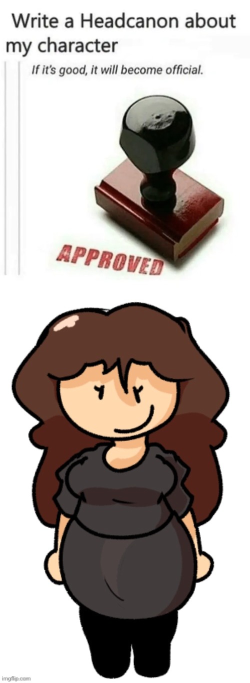 image tagged in write a headcanon about my character | made w/ Imgflip meme maker