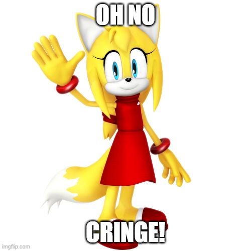 Based AI | OH NO; CRINGE! | image tagged in zooey | made w/ Imgflip meme maker
