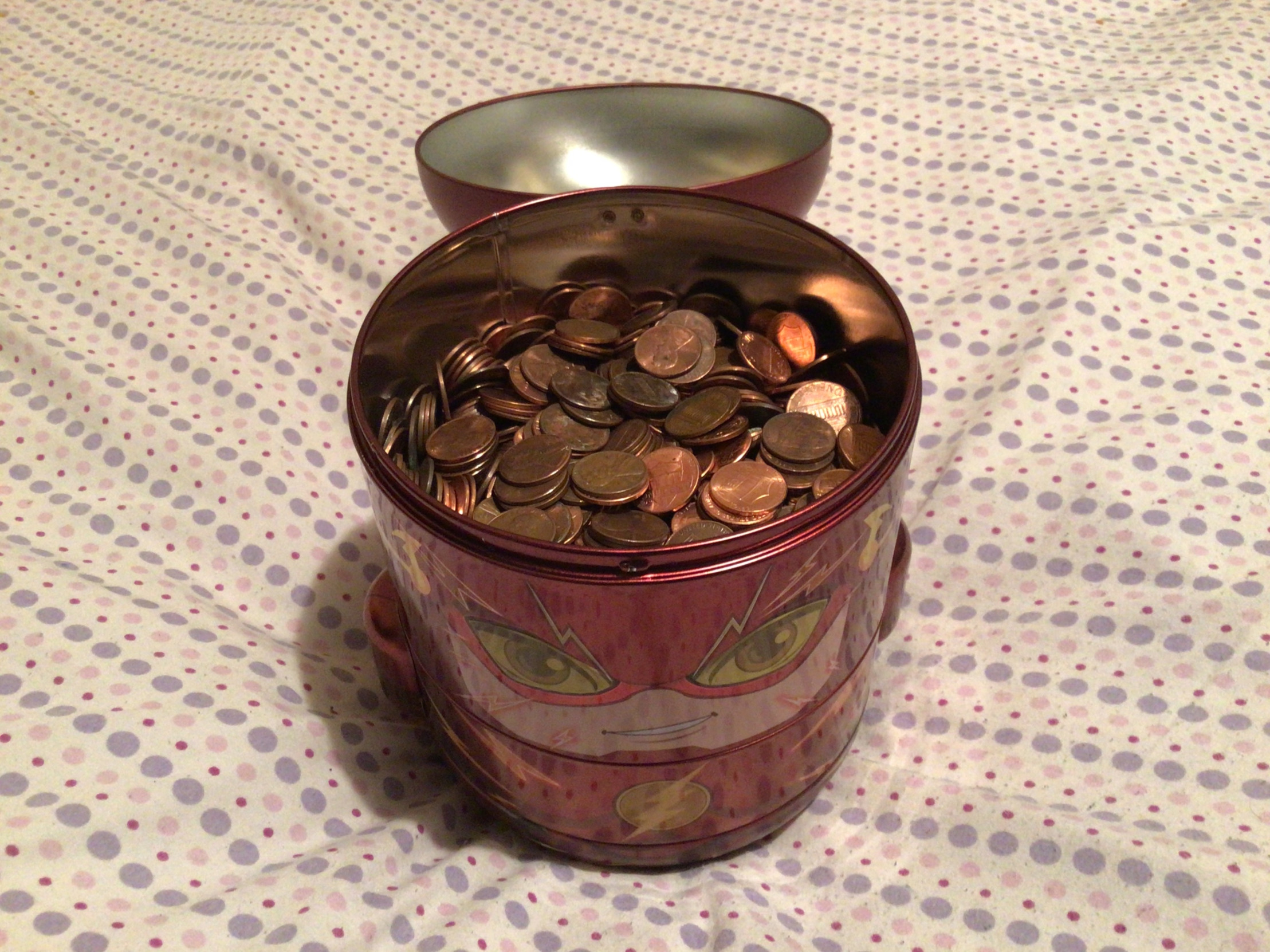 High Quality Pennies In the popcorn bucket Blank Meme Template