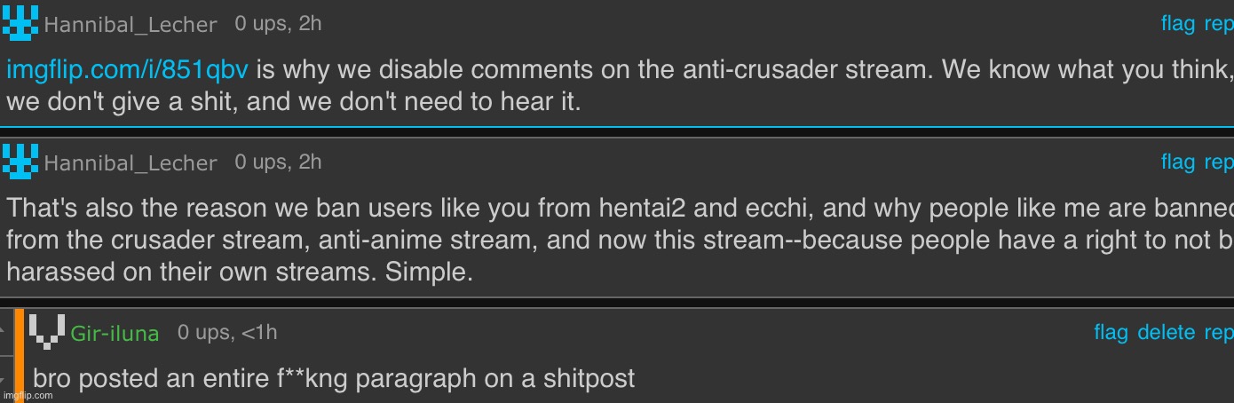 comment from the shitpost hell stream | made w/ Imgflip meme maker