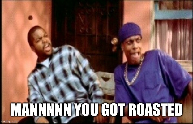 Damnnnn you got roasted | MANNNNN YOU GOT ROASTED | image tagged in damnnnn you got roasted | made w/ Imgflip meme maker