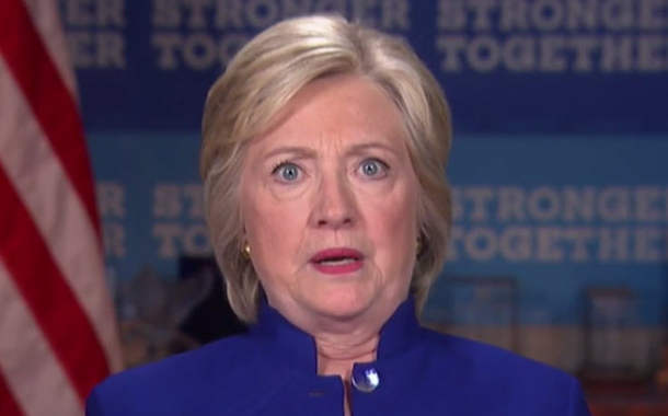 High Quality Hillary Shocked Face Blank Meme Template