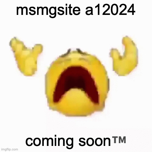 :nooo: | msmgsite a12024; coming soon™️ | image tagged in nooo | made w/ Imgflip meme maker