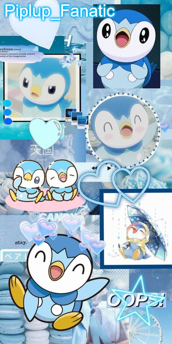 High Quality sylceon piplup temp Blank Meme Template