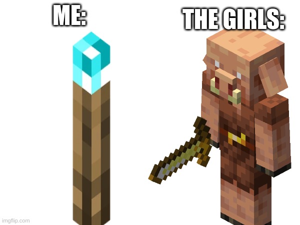 ME: THE GIRLS: | made w/ Imgflip meme maker