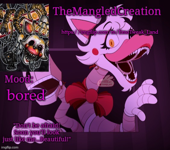 Temp For TheMangledCreation (By Evan) | https://imgflip.com/m/EmoTweak_Land; bored | image tagged in temp for themangledcreation by evan | made w/ Imgflip meme maker