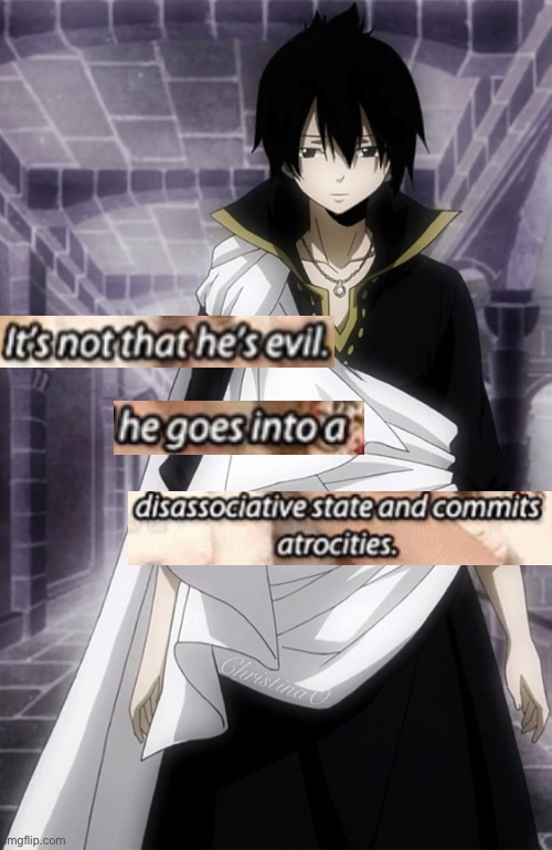 Zeref Ankhseram Curse | ChristinaO | image tagged in meme,zeref dragneel,ankhseram,fairy tail,quotes,edit | made w/ Imgflip meme maker