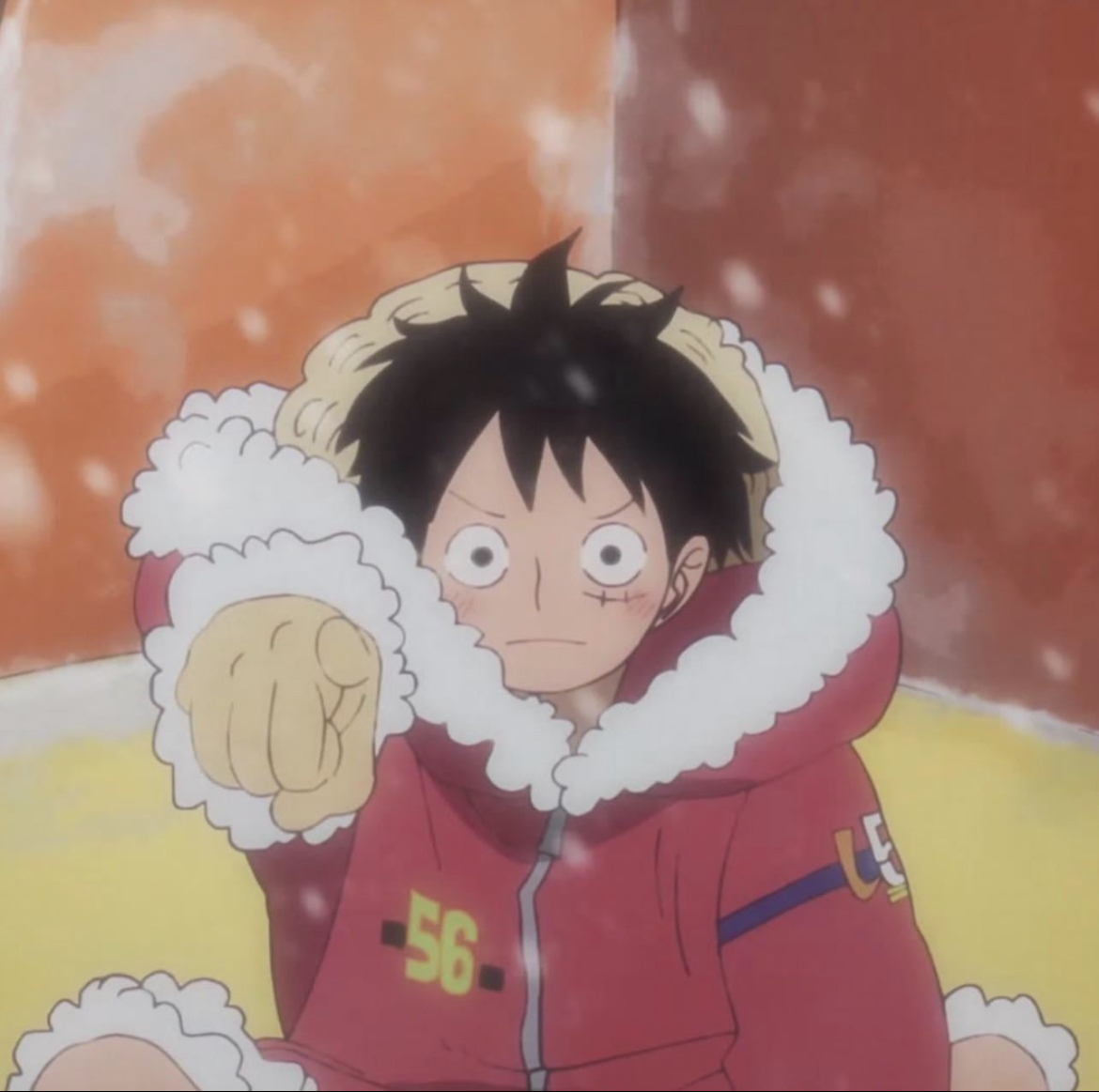 High Quality Luffy pointing Blank Meme Template