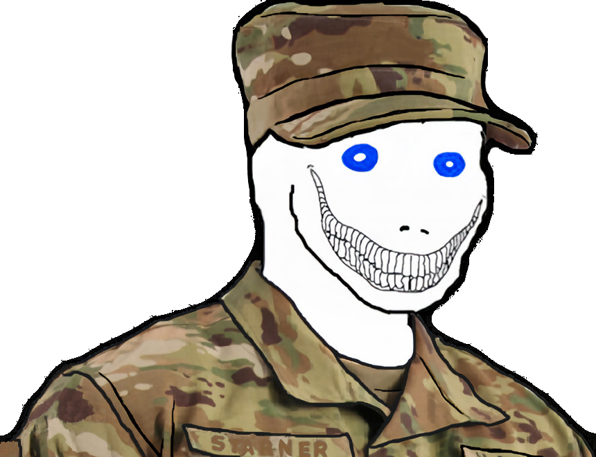 High Quality psycho wojak airman Blank Meme Template