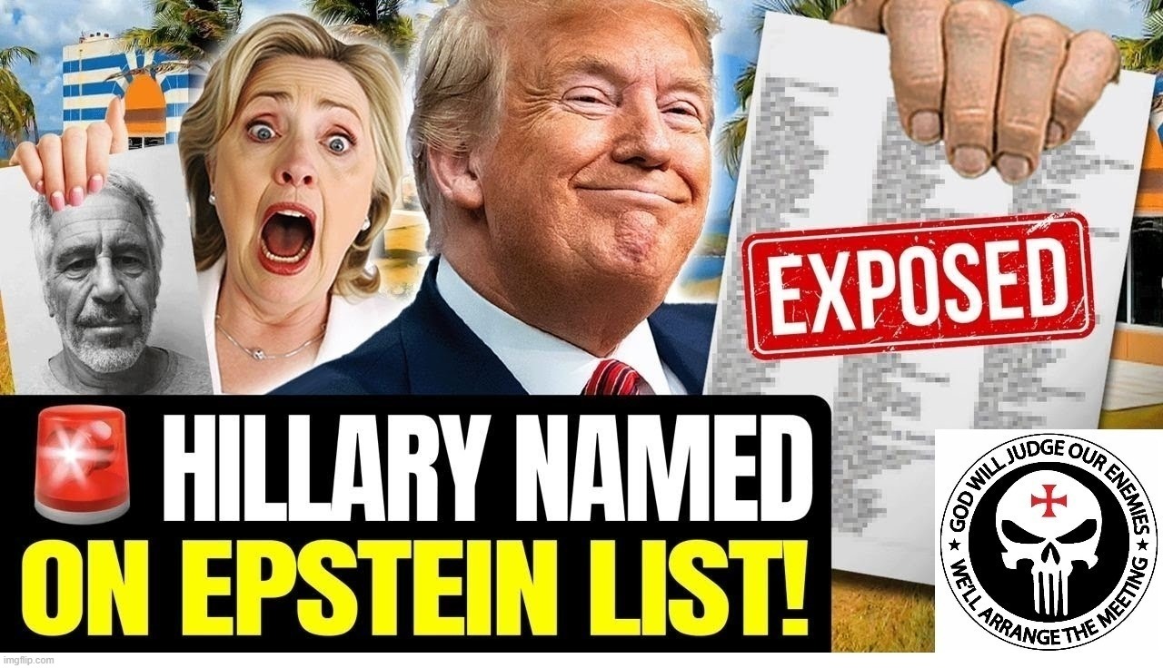 Crooked Hillary Named on Epstein List! | image tagged in crooked hillary,epstein list,epstein island,pedophile island,child trafficking,bill clinton - sexual relations | made w/ Imgflip meme maker