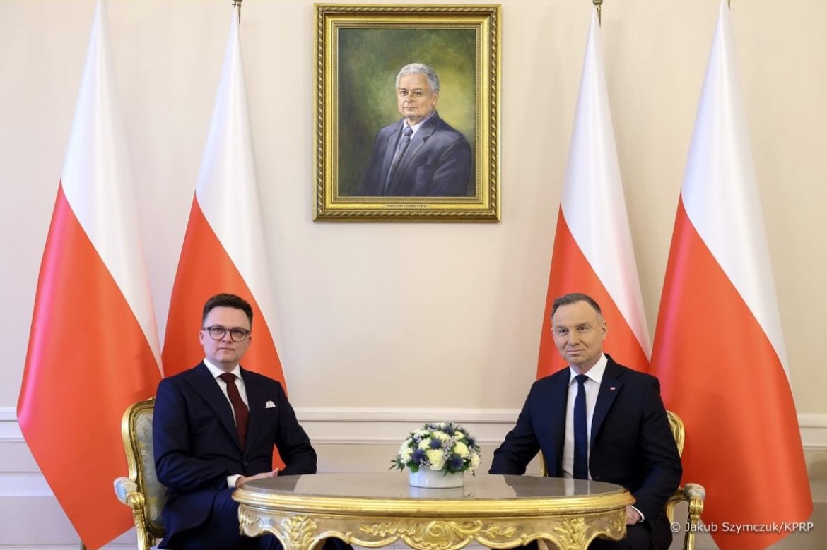 holownia duda kaczynski obraz gabinet Blank Meme Template