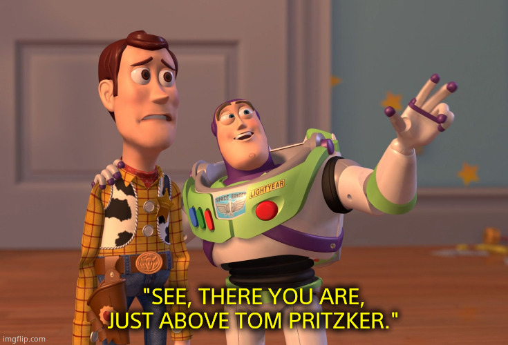 Clients, Clients Everywhere. | "SEE, THERE YOU ARE, JUST ABOVE TOM PRITZKER." | image tagged in memes,jeffrey epstein,democrats,republicans,tom hanks,political meme | made w/ Imgflip meme maker