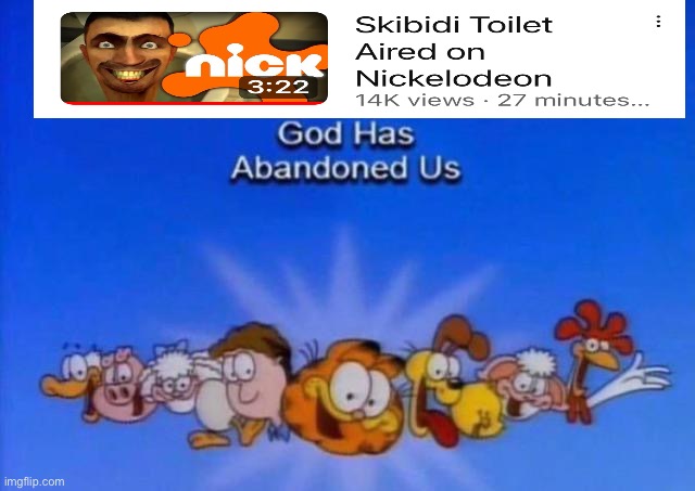 It’s been a week since this was announced sooo... Mod: Kill Me Now Plz :) | image tagged in garfield god has abandoned us | made w/ Imgflip meme maker